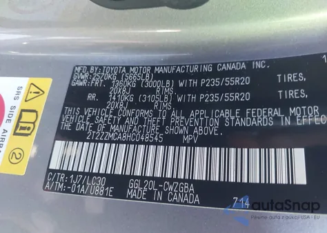 2017 Lexus Rx 350 F Sport z USA, uszkodzony, nr VIN 2T2ZZMCA8HC048545